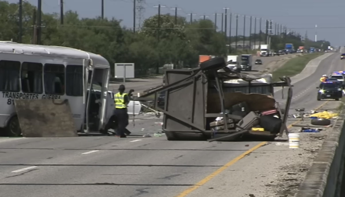 Men armed with AK still at large as fifth person dies following fatal crash on I-35