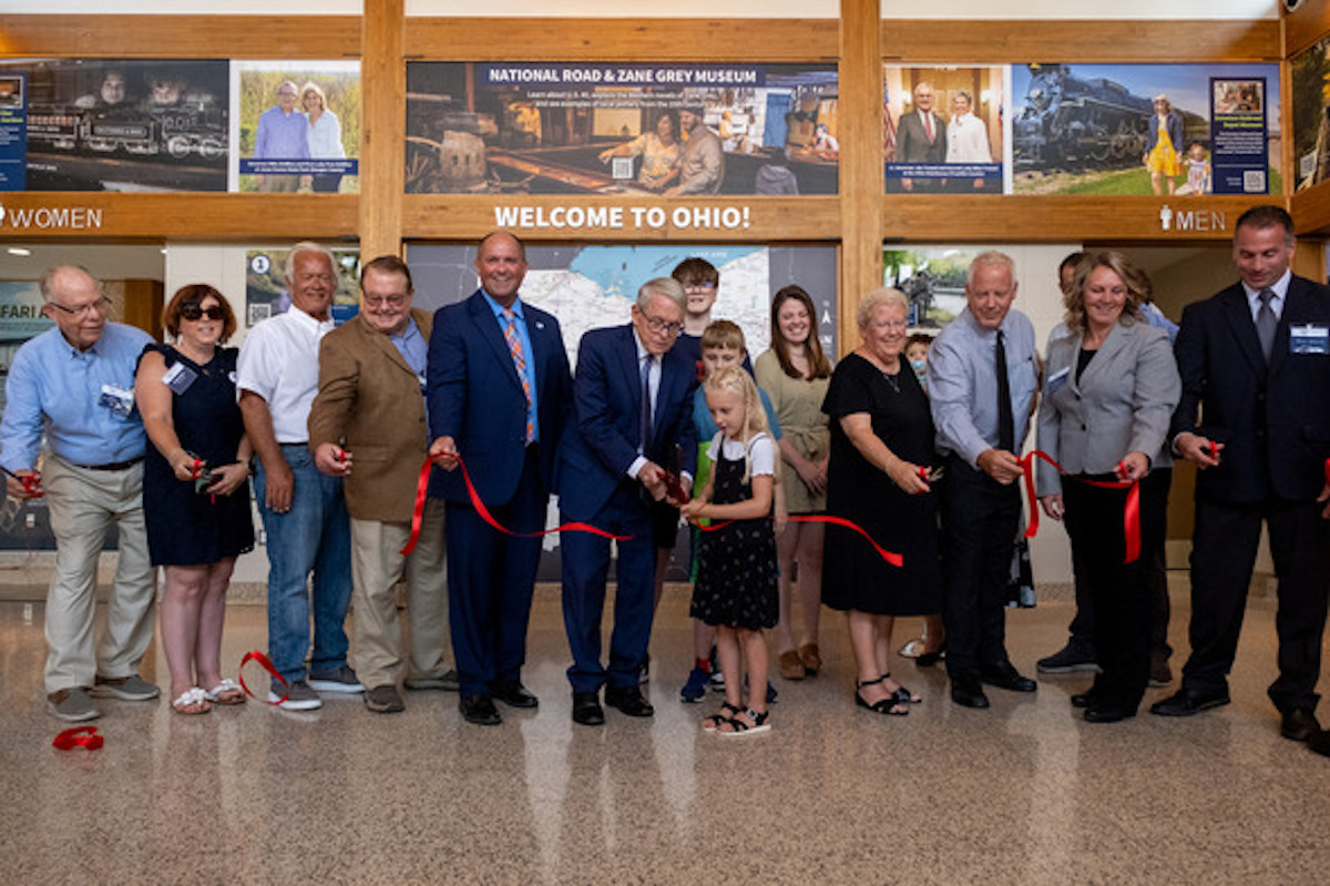 Ohio Governor celebrates opening of three new and renovated rest areas
