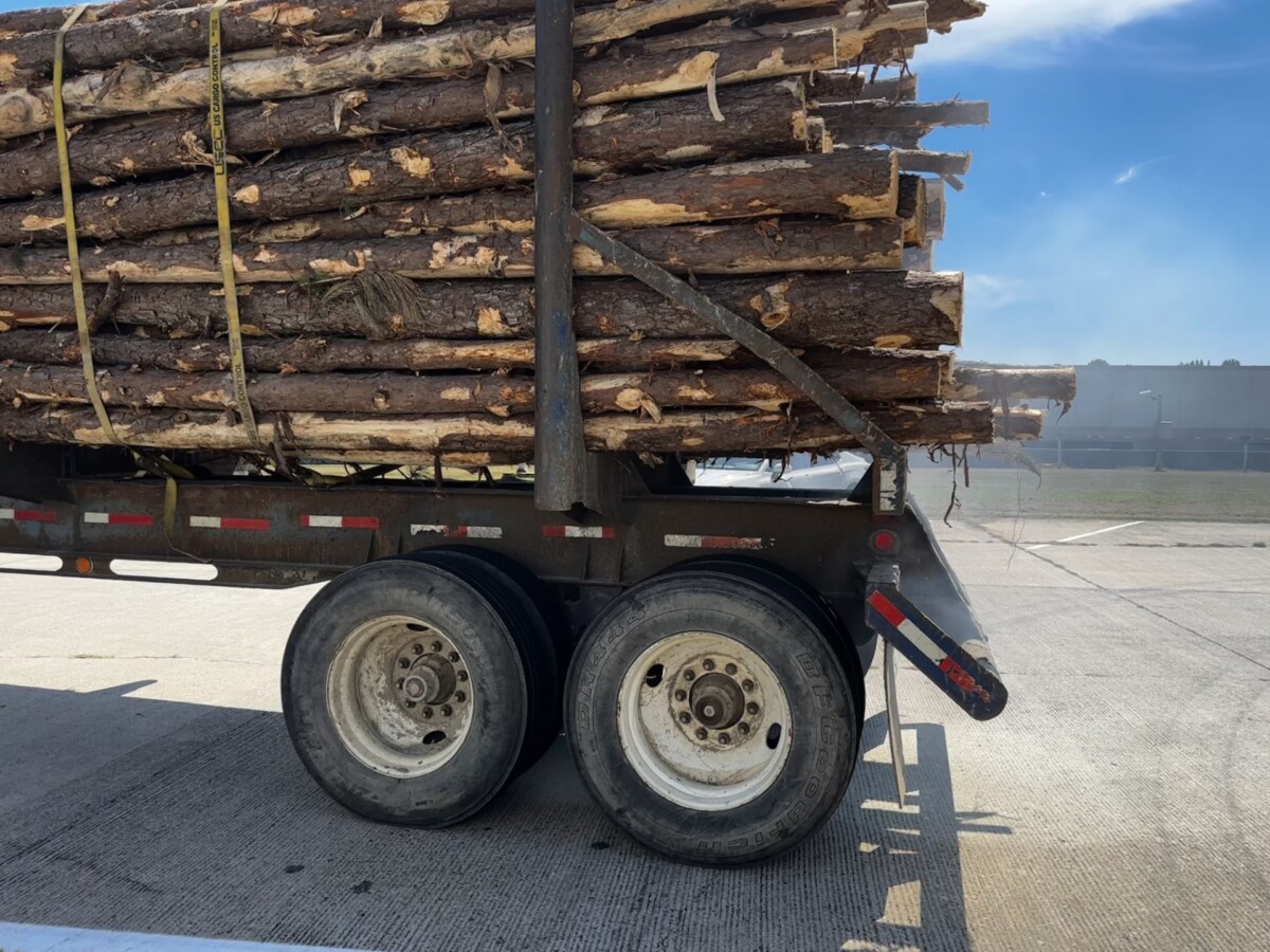 Semi truck’s rear brakes catch fire after Brake Safety Week inspection, Virginia DMV says