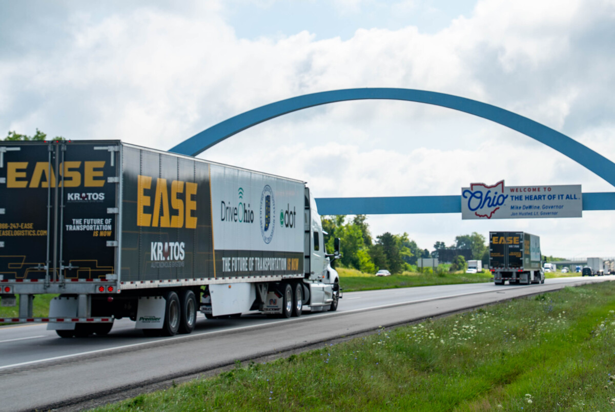Automated platooning semi trucks achieved 2,700 miles as part of I-70 project, Ohio DOT says