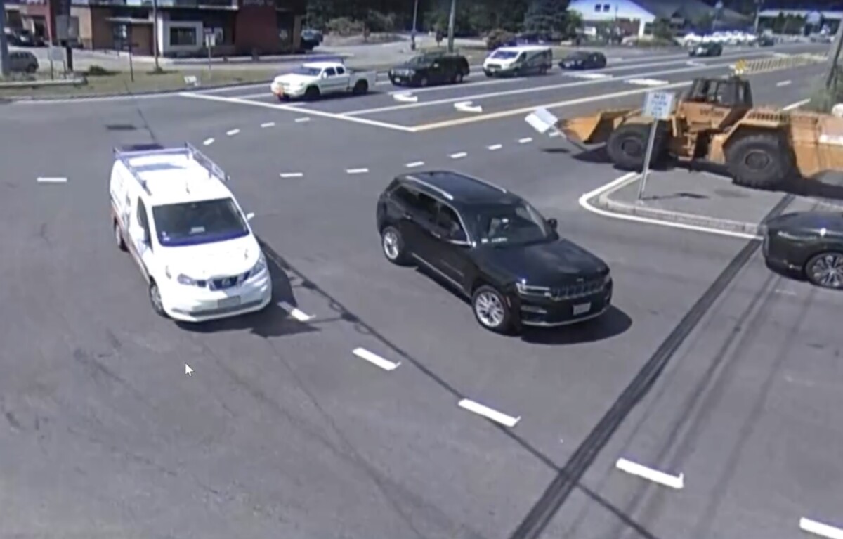 Massachusetts police share video of runaway front-end loader