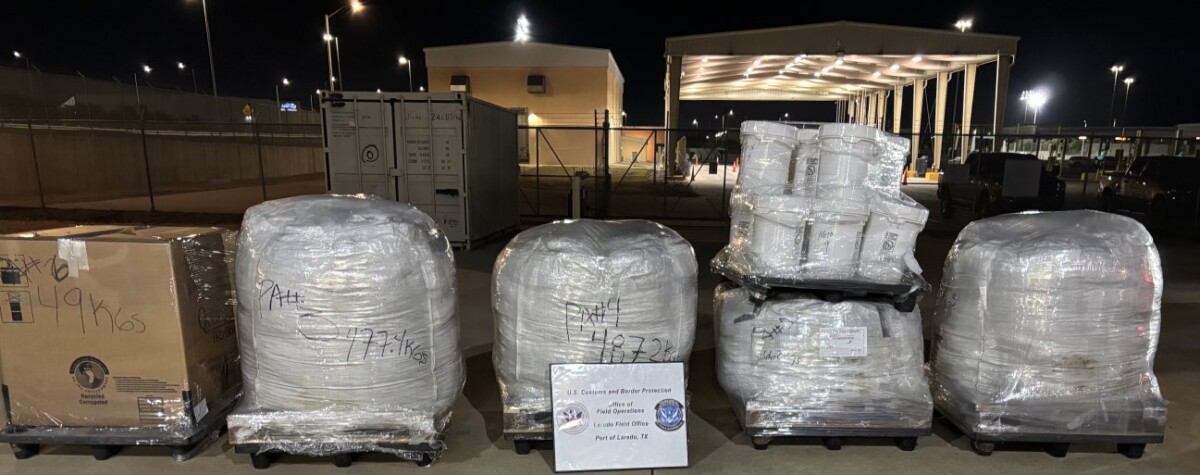 $37 million in meth seized from commercial truck hauling aluminum burr