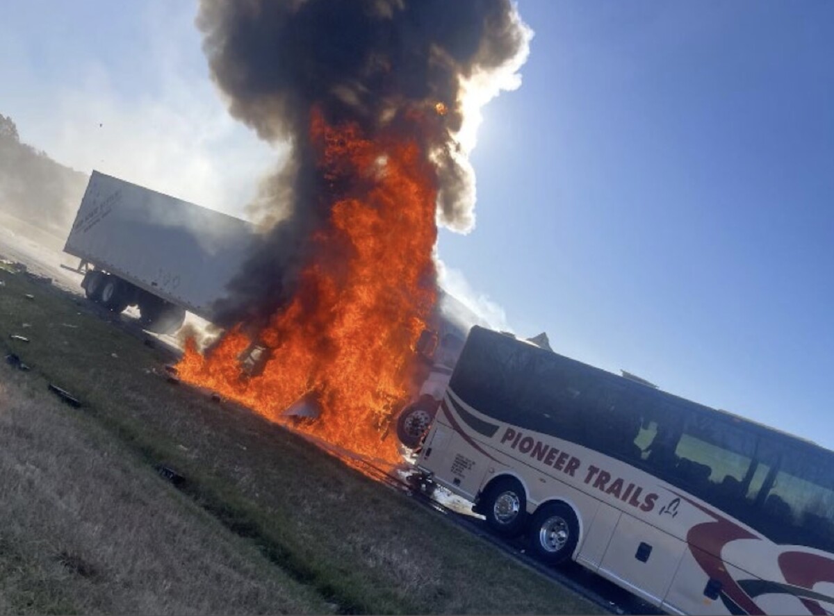 Feds blame truck driver’s inattention for I-70 bus crash that killed six