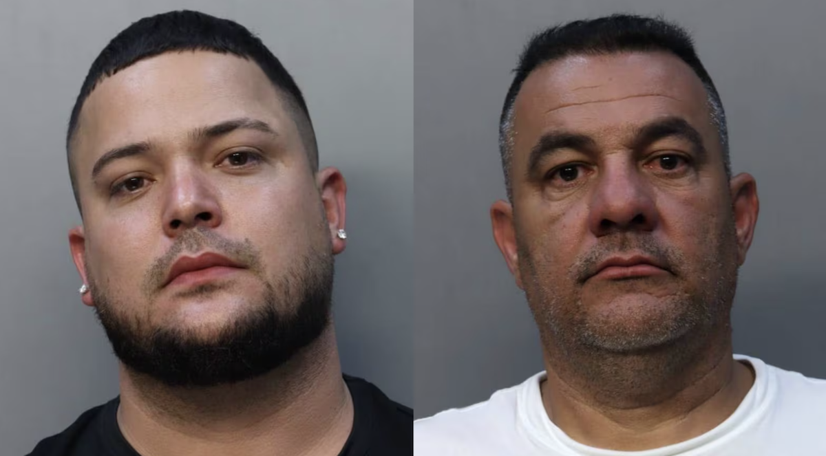 Men arrested after unhitching trailer from parked semi truck and hauling it away in front of FL State Trooper