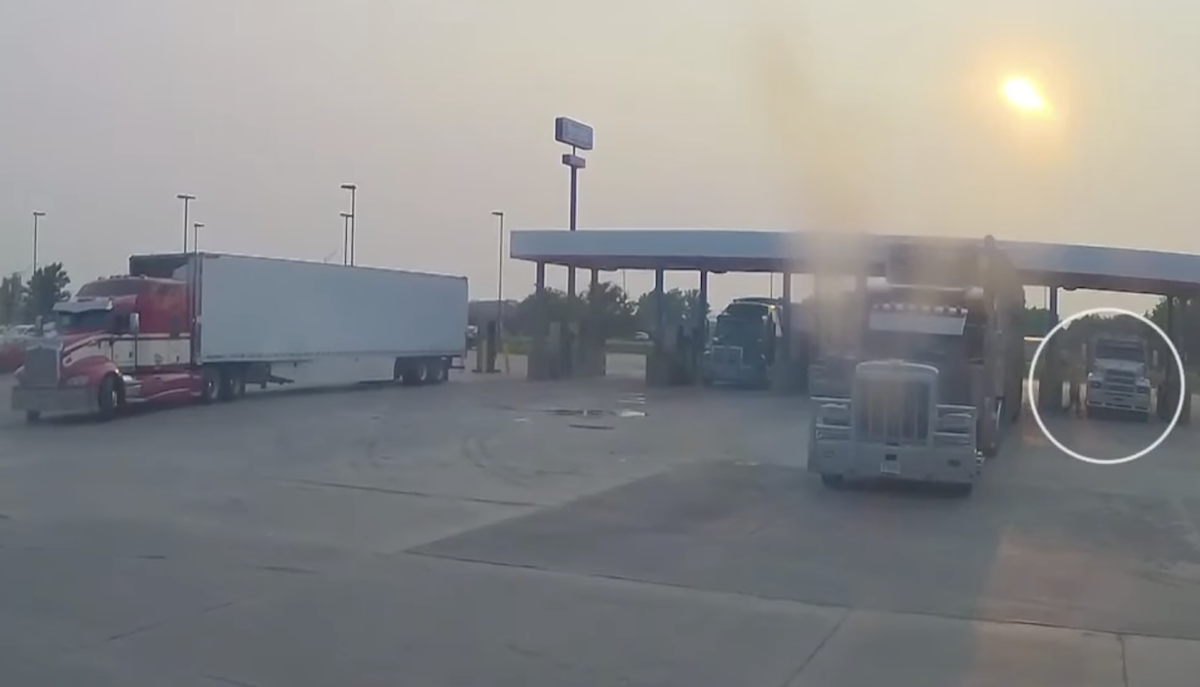 Driver’s dash cam captures footage of fatal incident involving man walking through fuel island