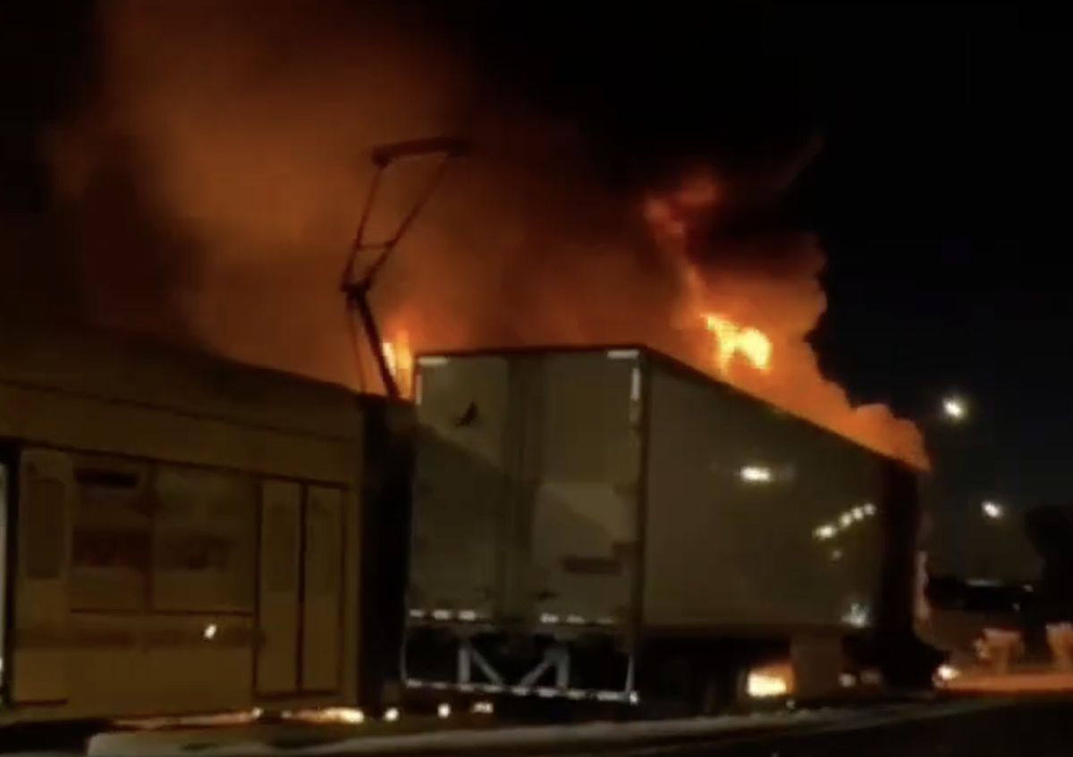 Video shows moment Phoenix light rail train and tractor trailer collide in fiery crash