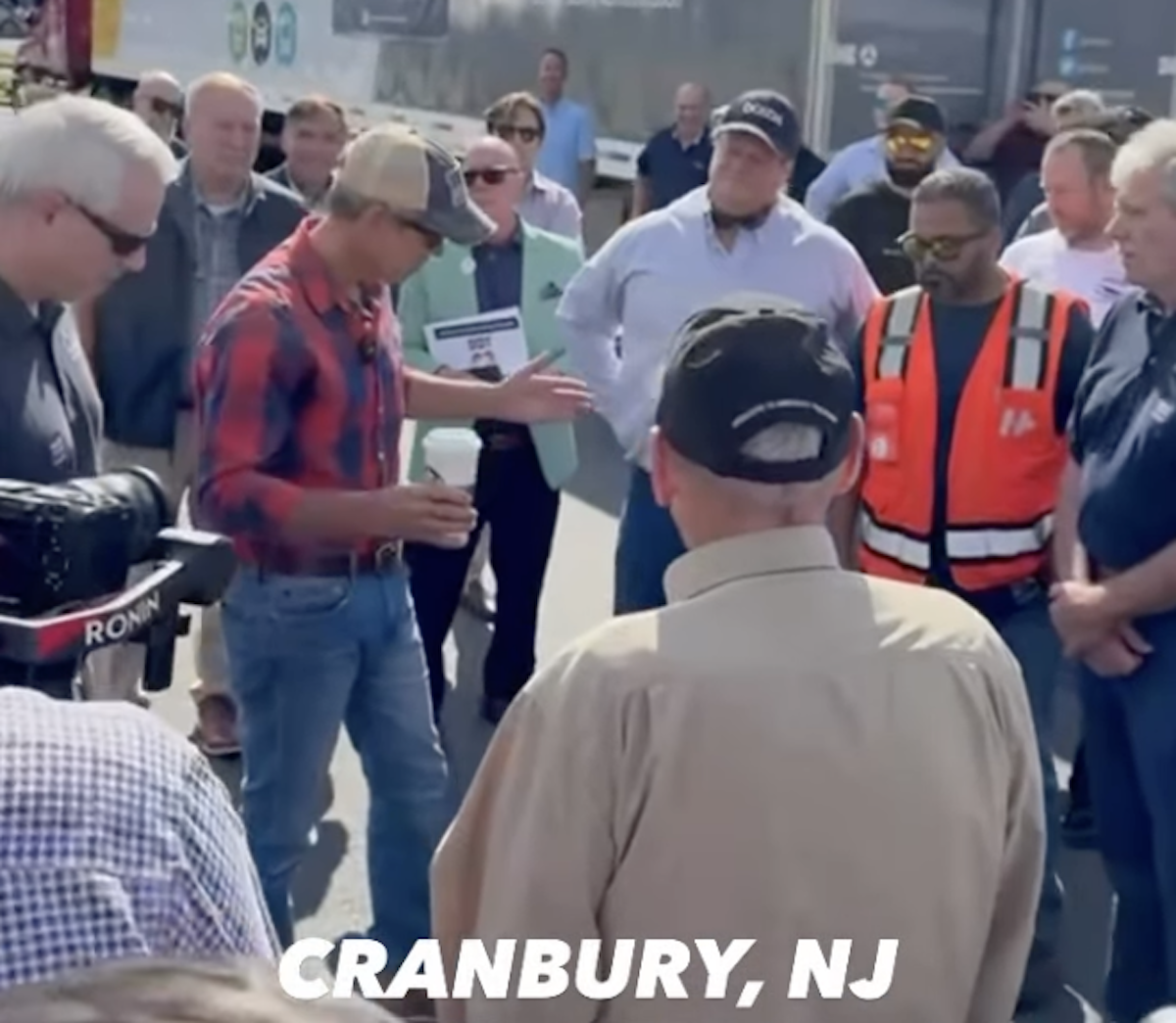 Watch the USDOT Secretary try to fit in with truckers in honor of truck driver appreciation week