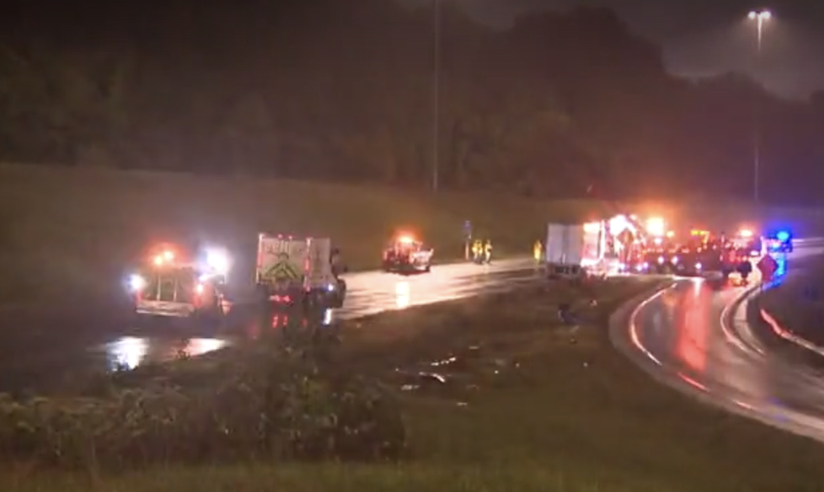 Eight semi truck pile up crash closes I-80 for five hours