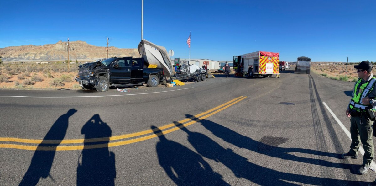 Two in car killed in crash after motorist failed to yield to semi truck, Utah DPS says