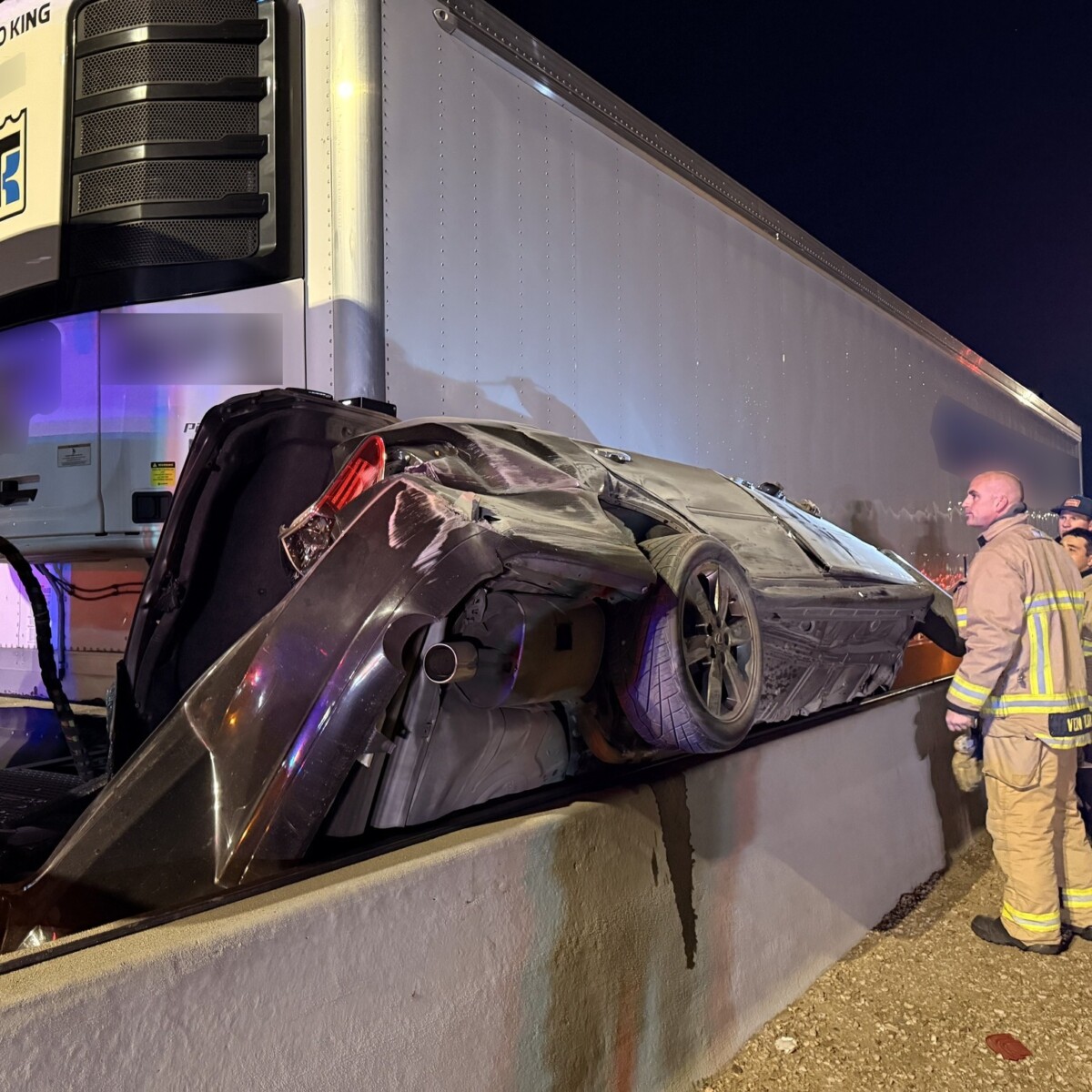 Motorist charged with street racing after getting ‘pancaked between a CMV and a hard place’ in Arizona