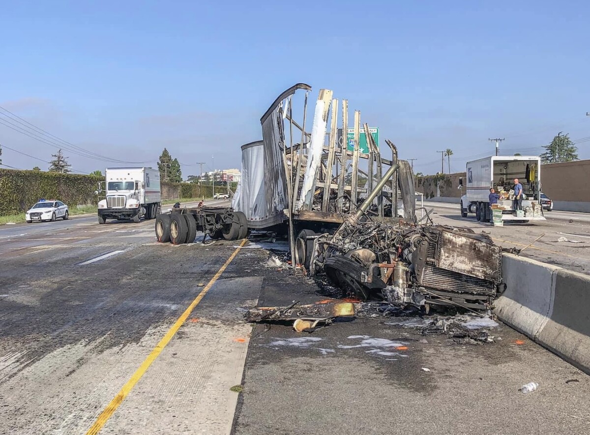 Former lawyer convicted in fiery DUI crash that killed truck driver on California freeway