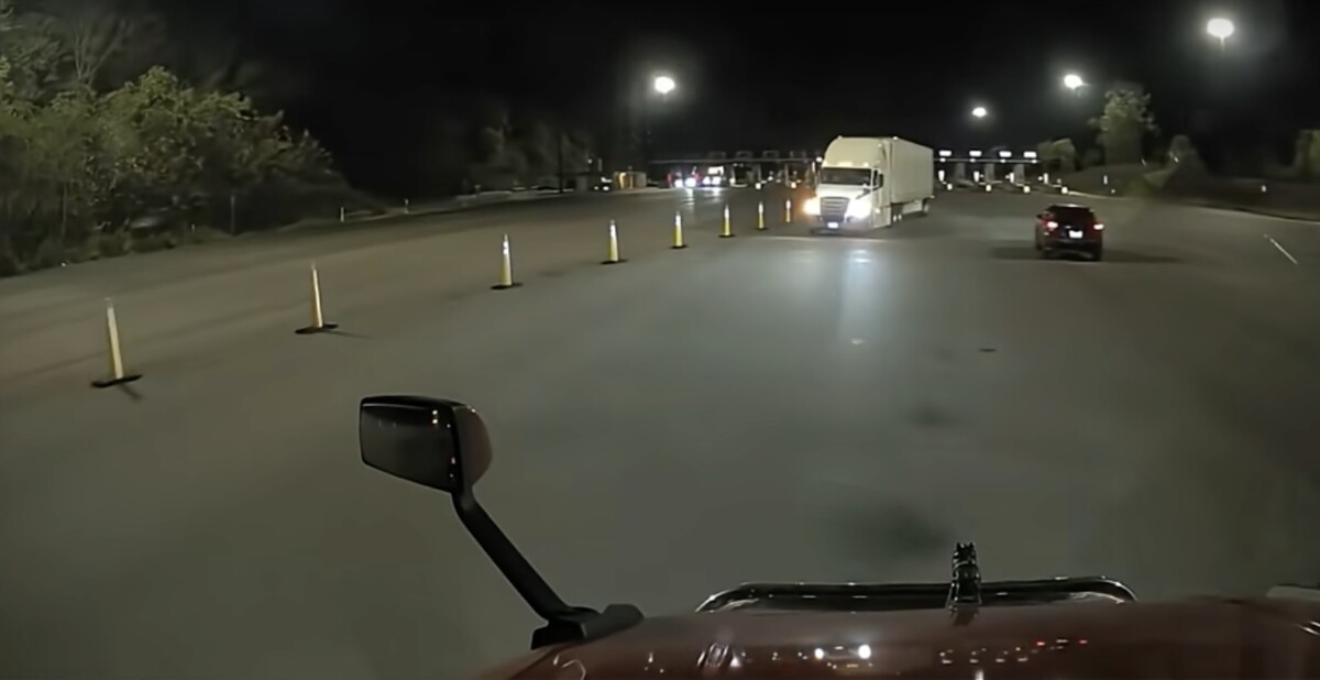 USDOT boss speaks out on video of wrong way truck driver traveling through Indiana toll booth