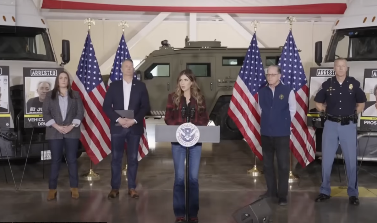 Kristi Noem claims she has driven semi trucks “over many many years” at recent press conference 