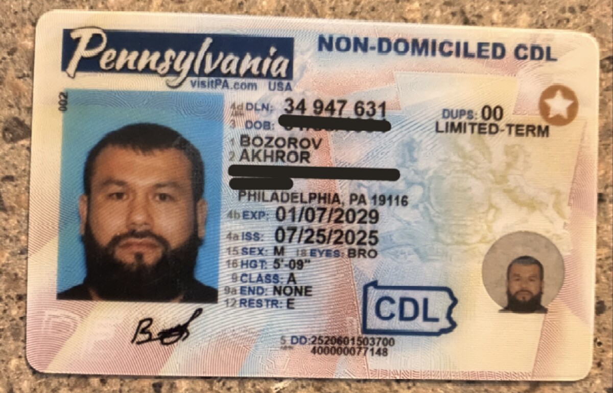 USDOT says Pennsylvania will lose $75 million unless state revokes illegally-issued CDLs immediately