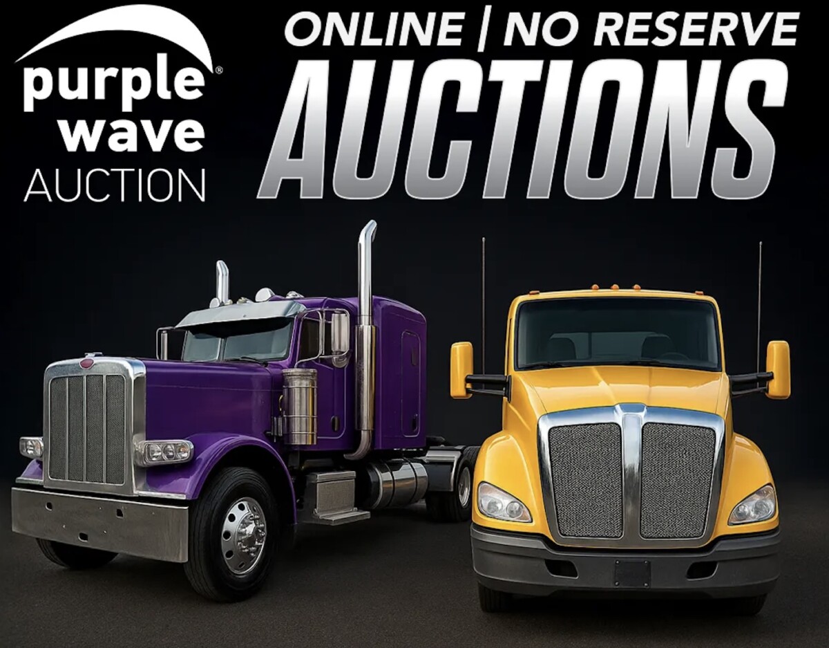 Purple Wave makes it a breeze to buy and sell trucking equipment