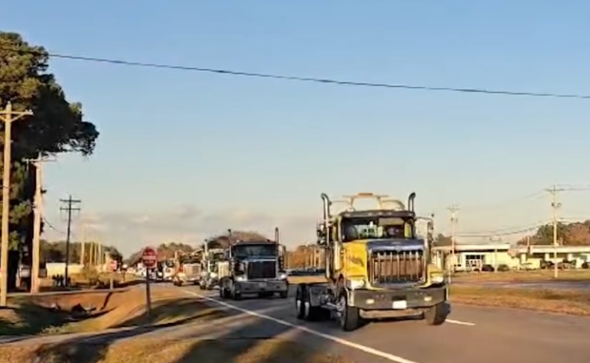 Semi truck parade held in honor of driver killed in fiery crash with sedan