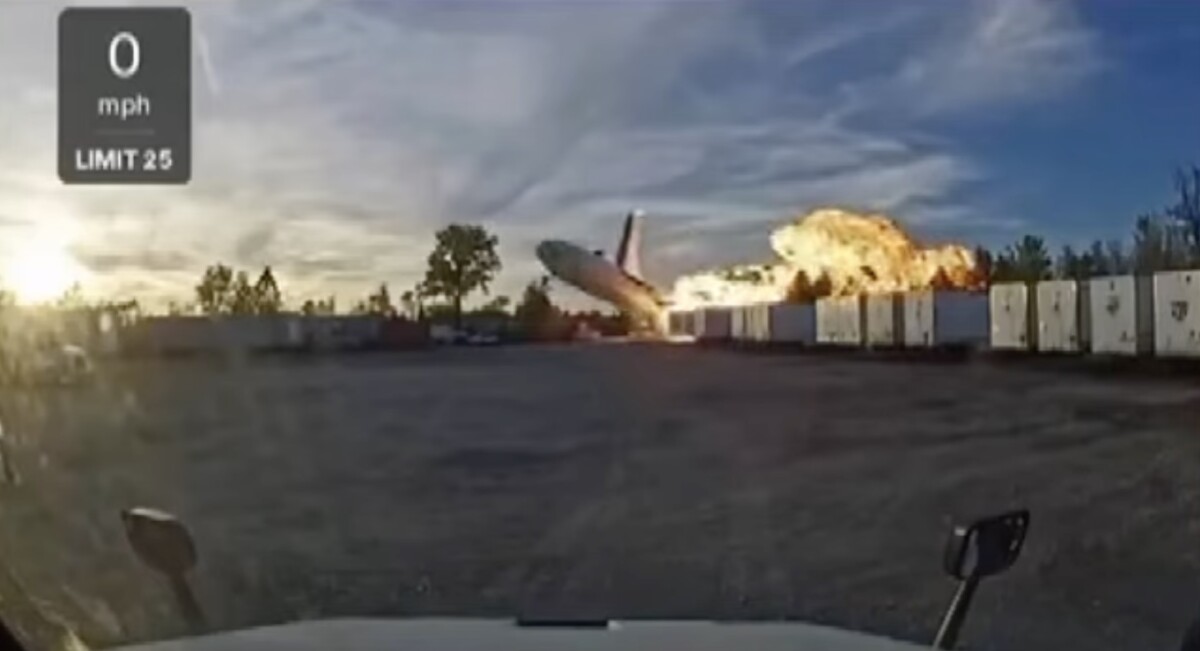 Trucker’s dash cam shows UPS cargo plane crash that killed at least nine in Louisville