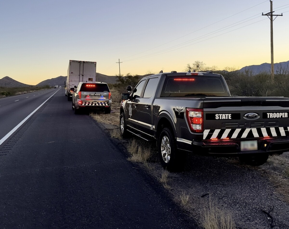 Arizona Highway Patrol conducts I-10 commercial vehicle detail in honor of fallen trooper