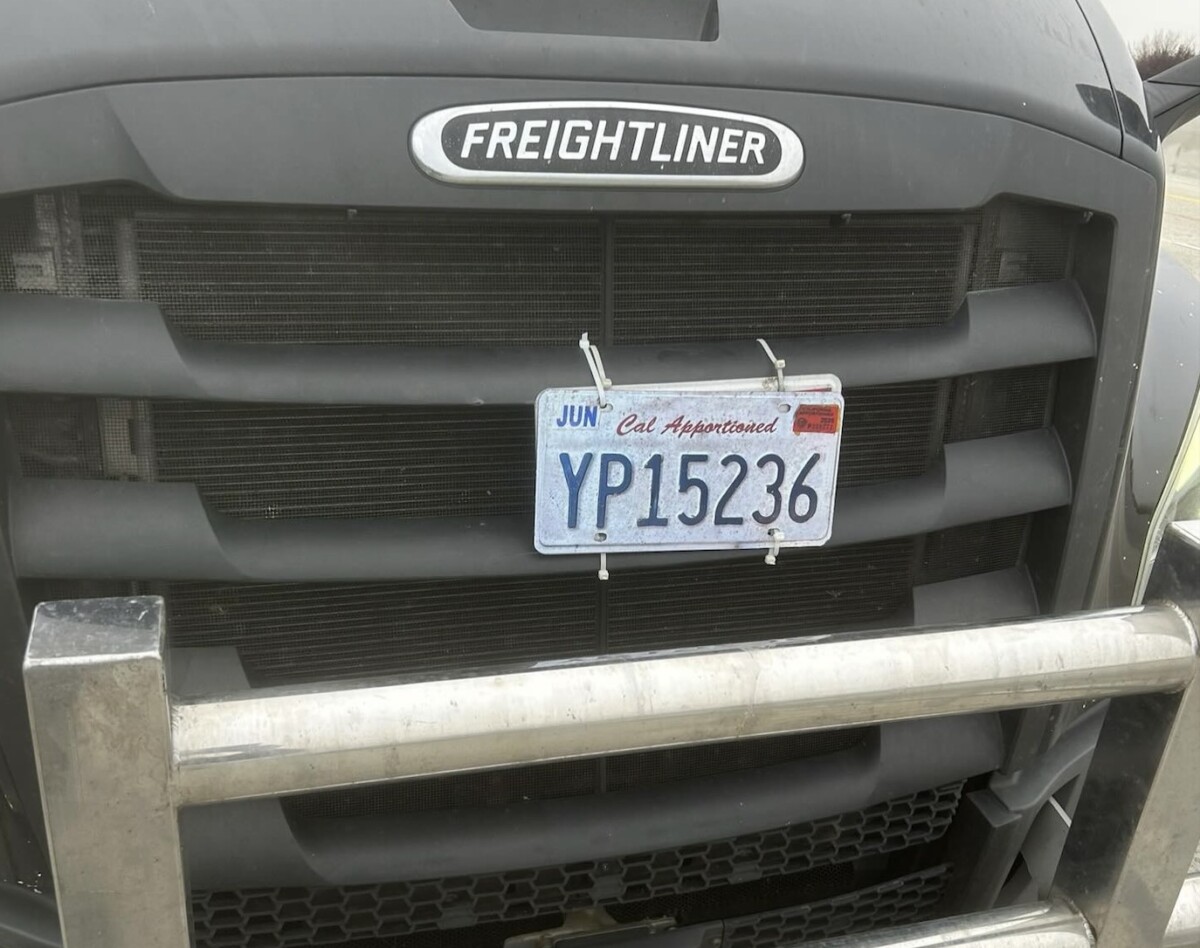 CHP calls semi truck’s faked license plate ‘a serious offense’