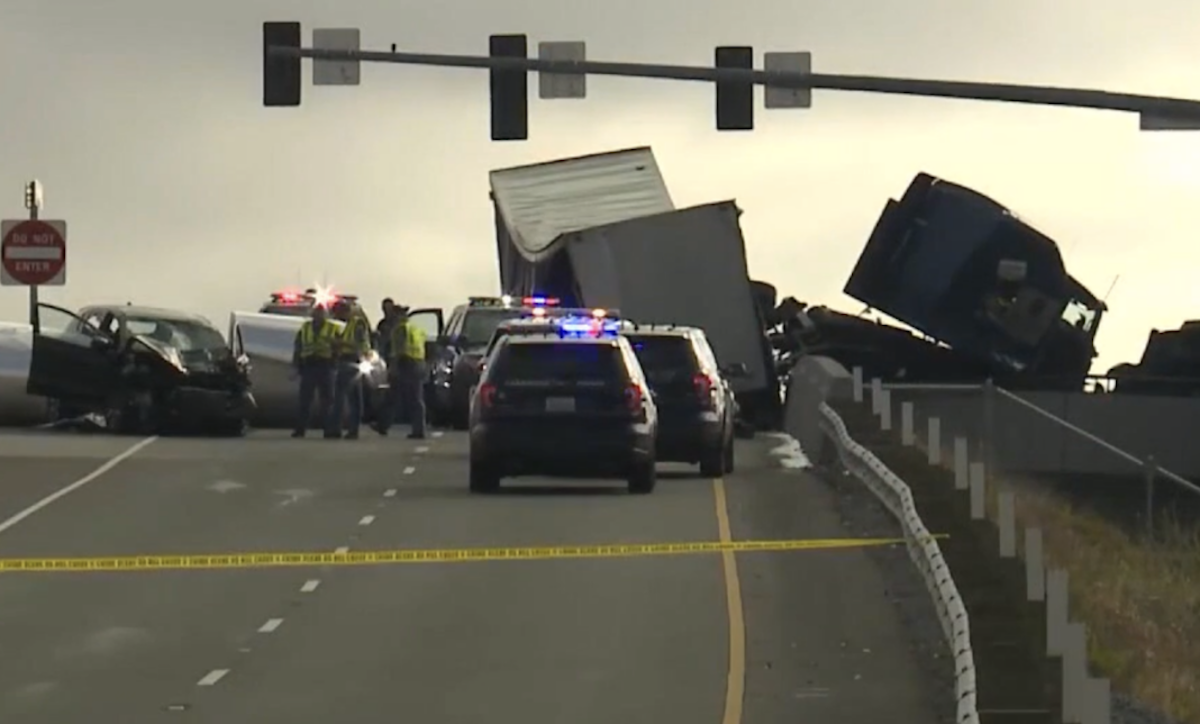 Lawsuit claims officers were involved in a “rogue pursuit” when the teenage suspect crashed into semi truck and fatally ejected trucker