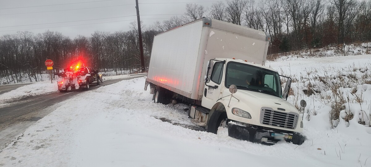 Company cited for tire violations after commercial vehicle crashes into ditch, Wisconsin troopers say