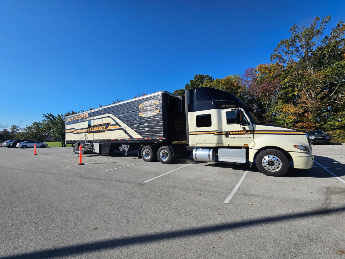 Tennessee troopers use semi truck to teach teens how to share the road with CMVs