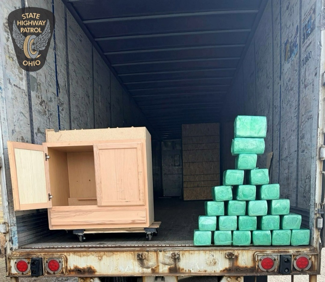 Ohio troopers find $6.3 million in cocaine during I-70 roadside commercial vehicle inspection