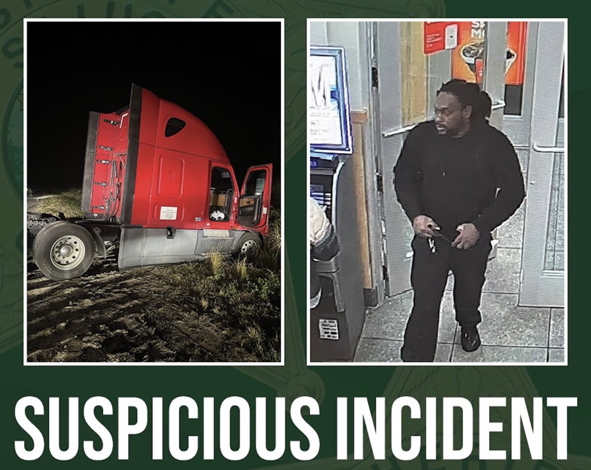 Owner-operator in jail after bloody semi truck found in ditch near Florida truck stop, sheriff says