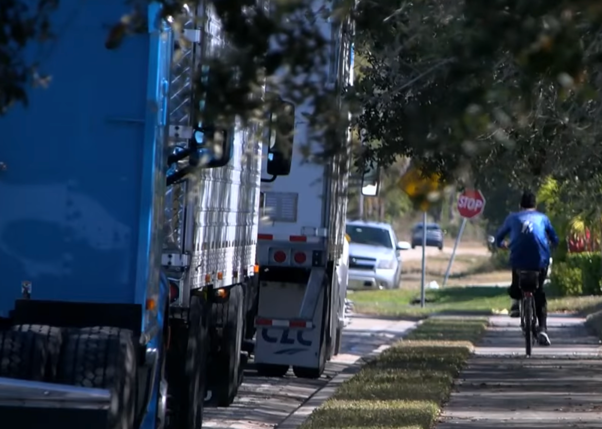 Florida truckers say “complaint driven enforcement” of parking ordinance is creating a nuisance