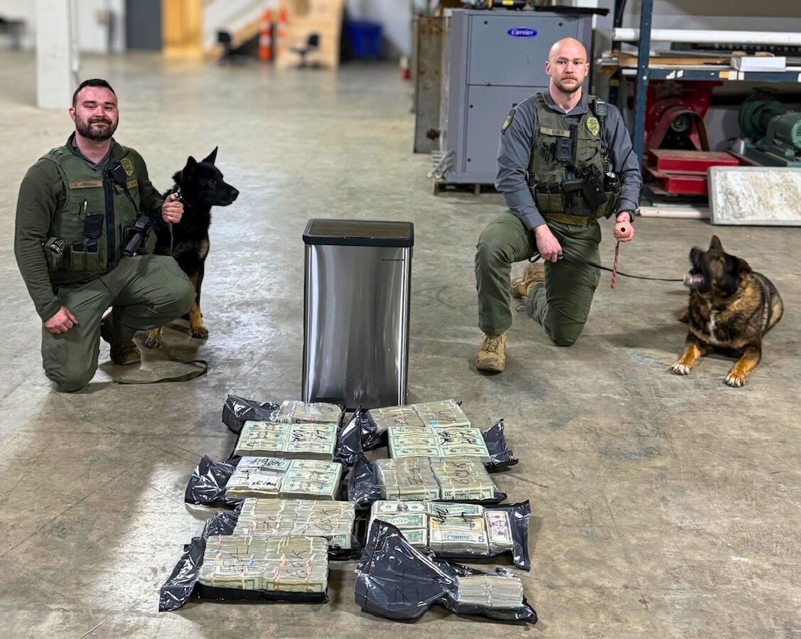 North Carolina police seize $500,000 in cash from tractor trailer stopped for traffic violation