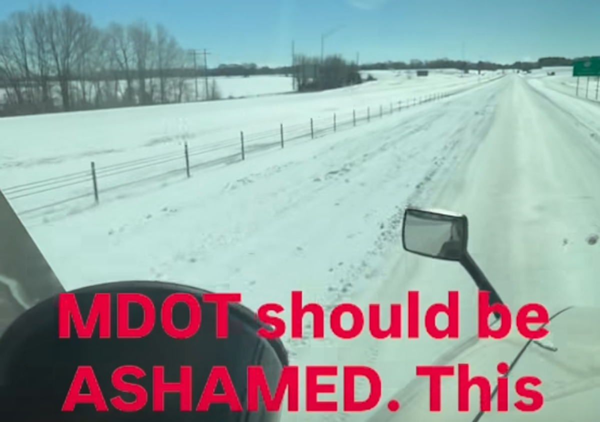 Truck driver calls out Mississippi DOT for abysmal condition of I-55 during recent winter storm