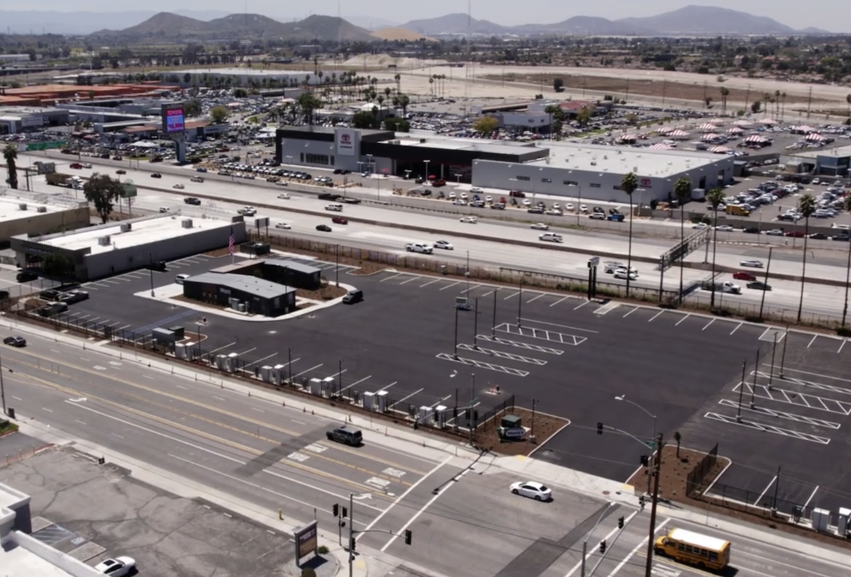 San Bernardino electric truck stop can now charge almost as many trucks per day as a regular truck stop can fuel