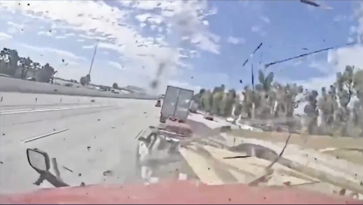White House shares truck driver’s dash cam from deadly California pileup