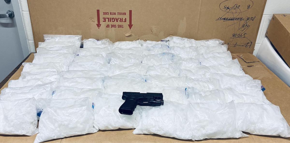 Troopers discover 100 pounds of meth during roadside DOT inspection