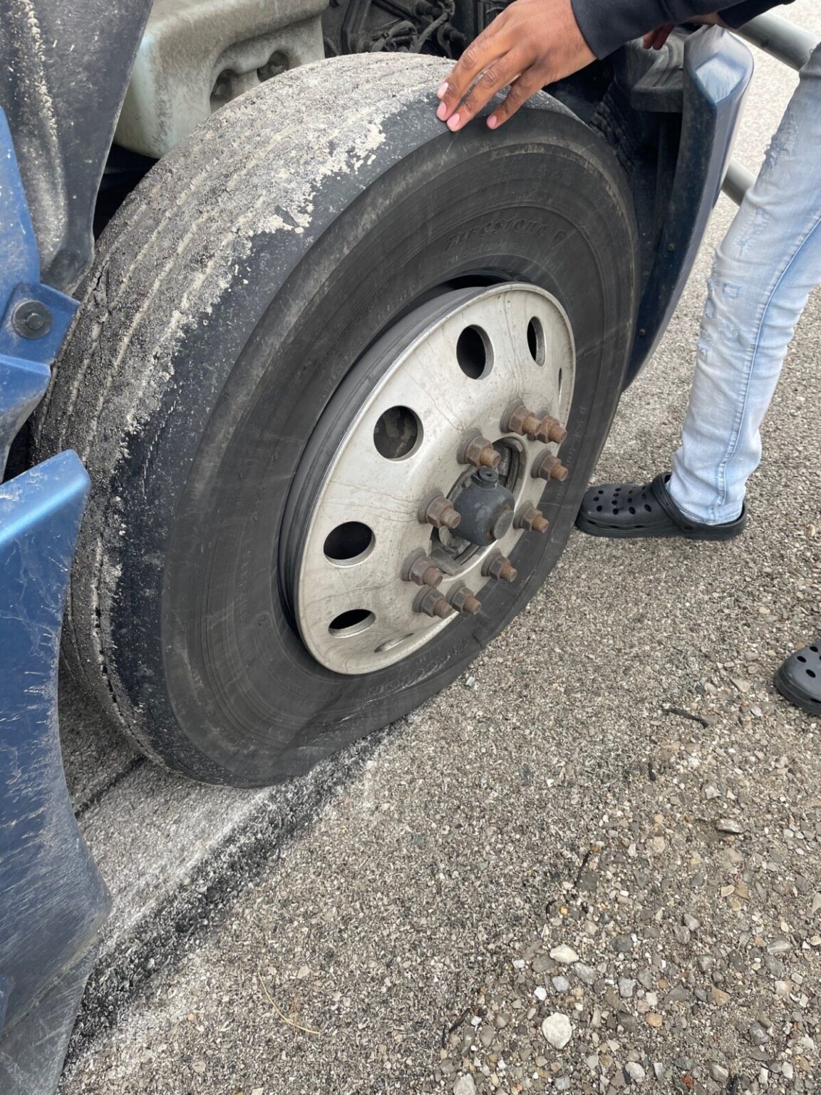 Steer tire blew during traffic stop for 17 MPH speed violation ...
