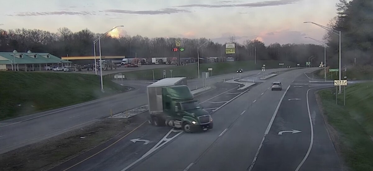 Ohio DOT calls out truck driver for U-turn fail caught on traffic camera