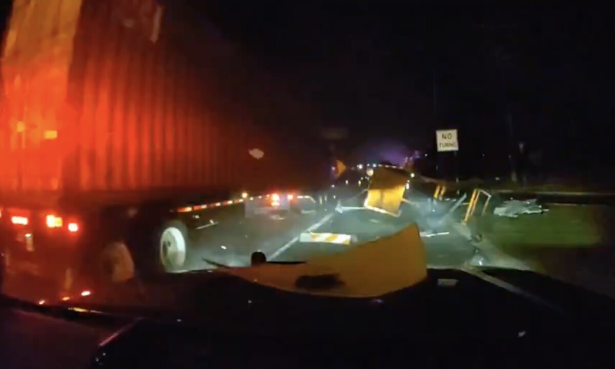 Dash cam shows ‘distracted truck driver’ striking patrol cruiser, New Jersey cops say