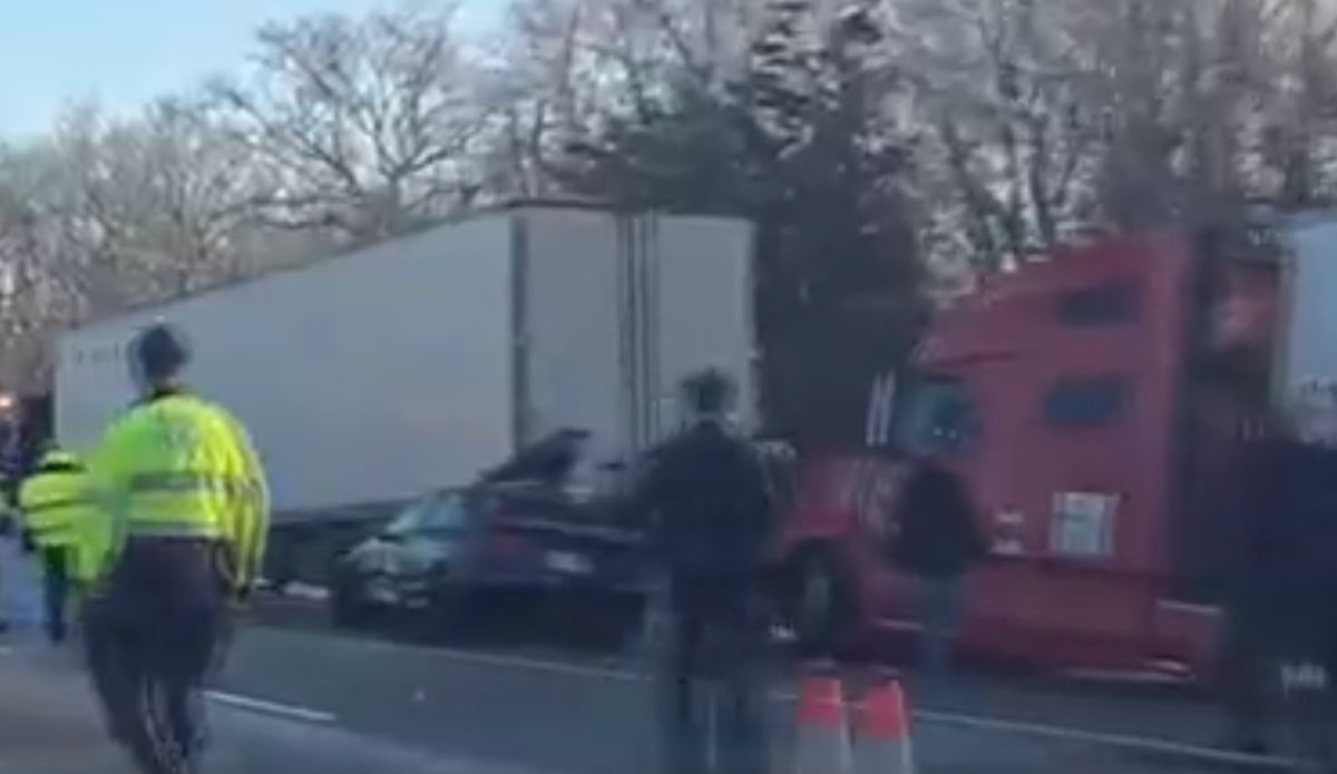 Police searching for presumed truck driver after fatal crash involving abandoned trailer