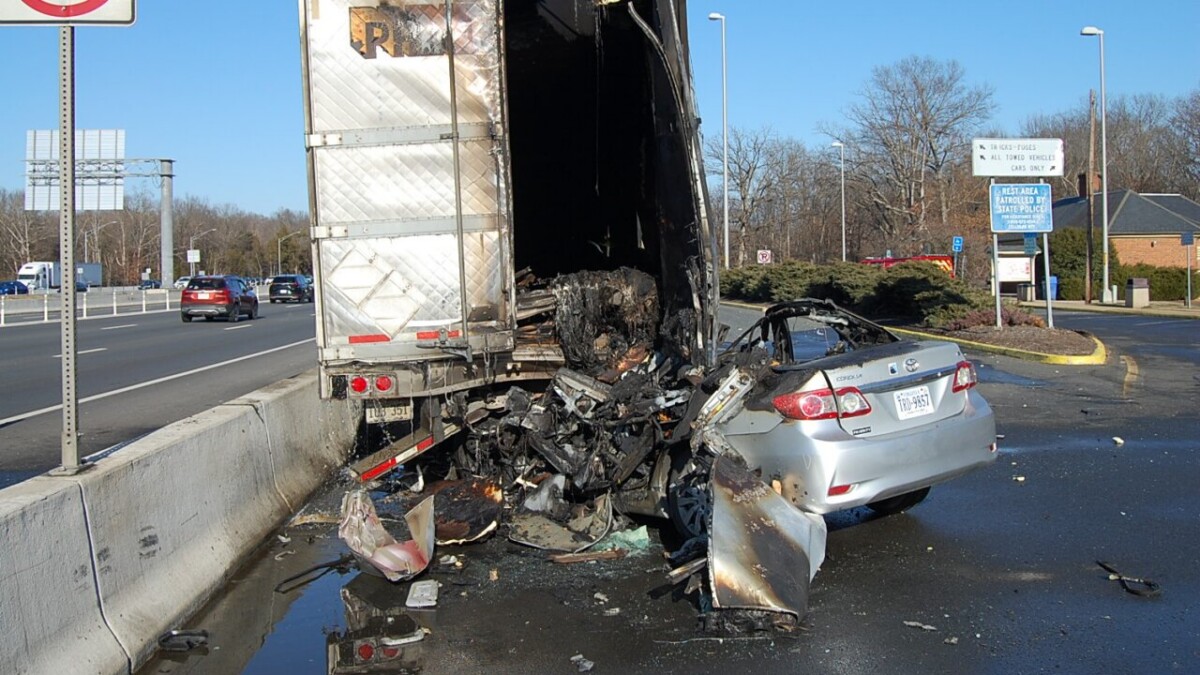 Motorist killed after colliding with big rig parked at Virginia rest area