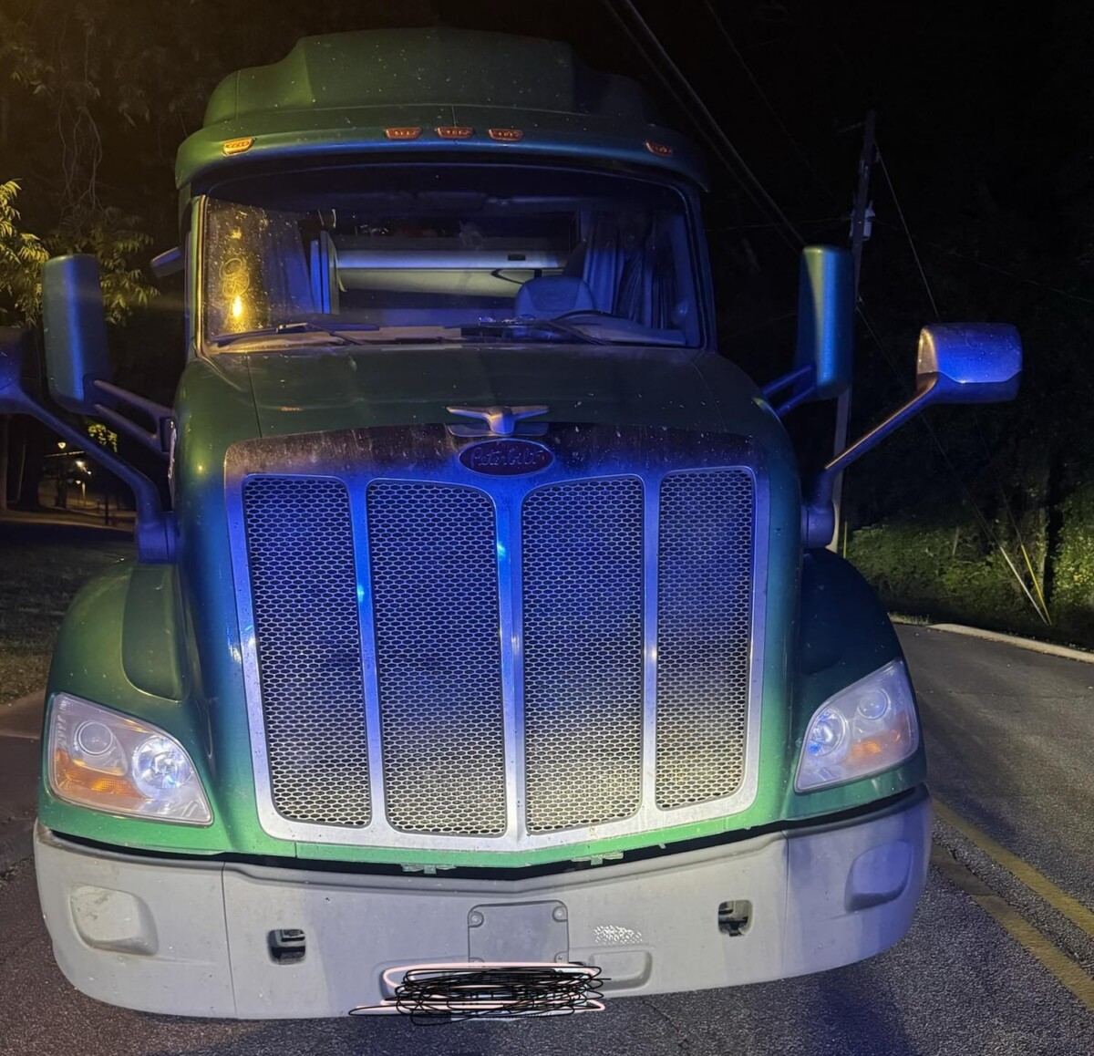 Truck placed OOS after passenger calls police to falsely report his kidnapping