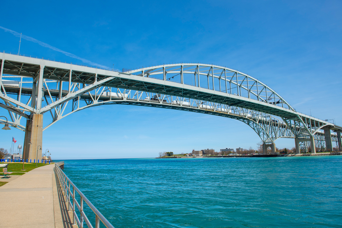 Ambassador Bridge falls from top spot for cross-border truck traffic