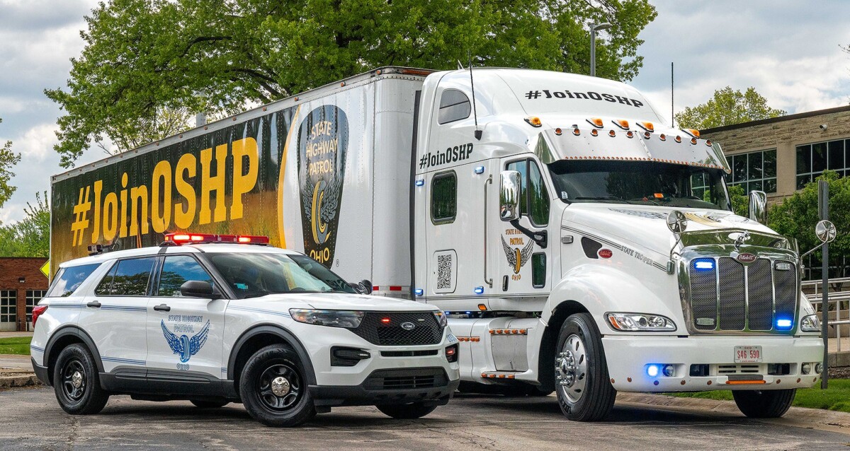 Troopers use seized semi truck for traffic enforcement along Ohio Turnpike