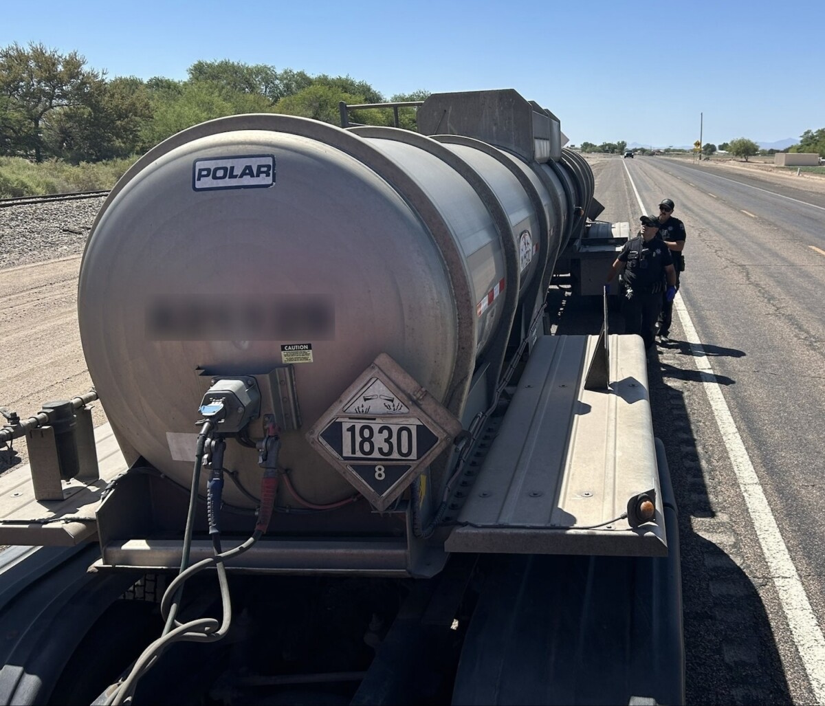 Arizona troopers say ‘nearly every tank inspected had cracks’ during commercial vehicle hazmat blitz