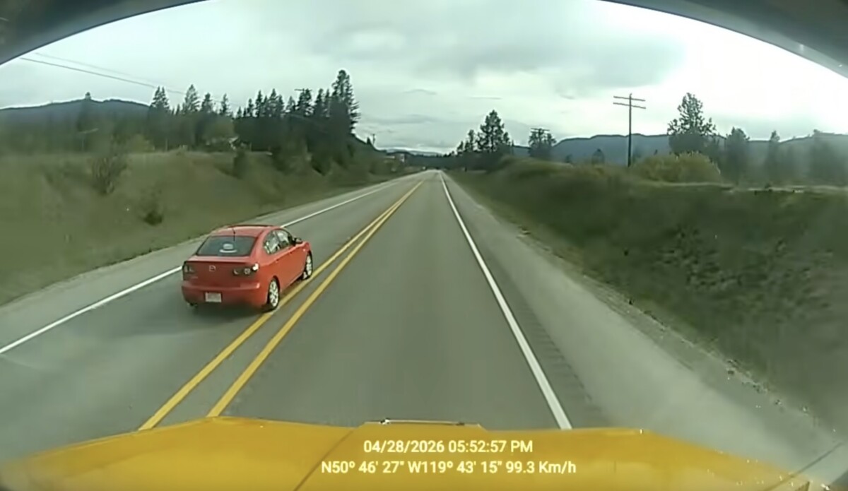 Trucker shares dash cam with police to help nail Mazda driver for illegal passing as well as excessive speeding