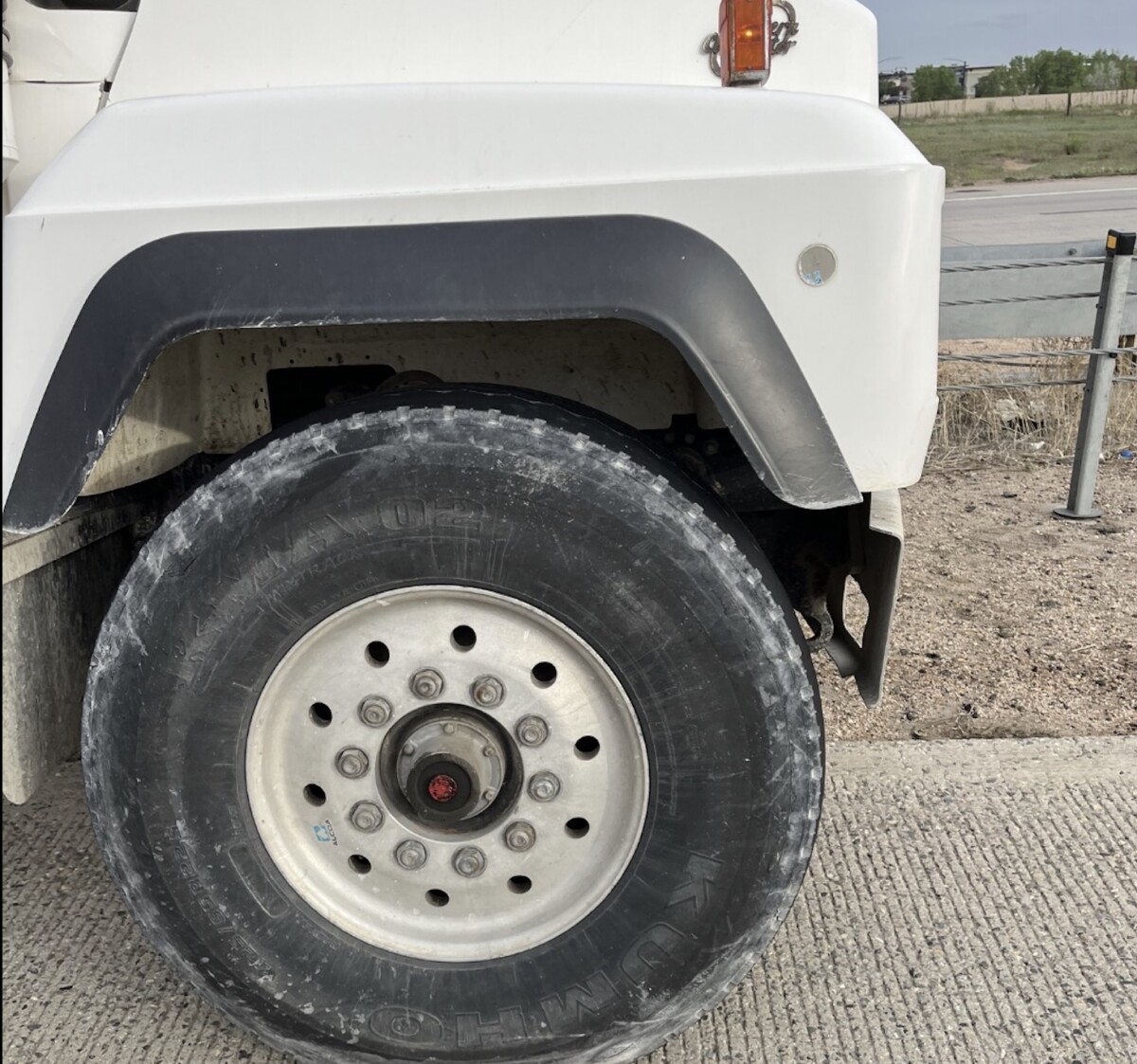 Cement truck driver sidelined in Colorado for revoked CDL, no registration, no insurance, tire troubles