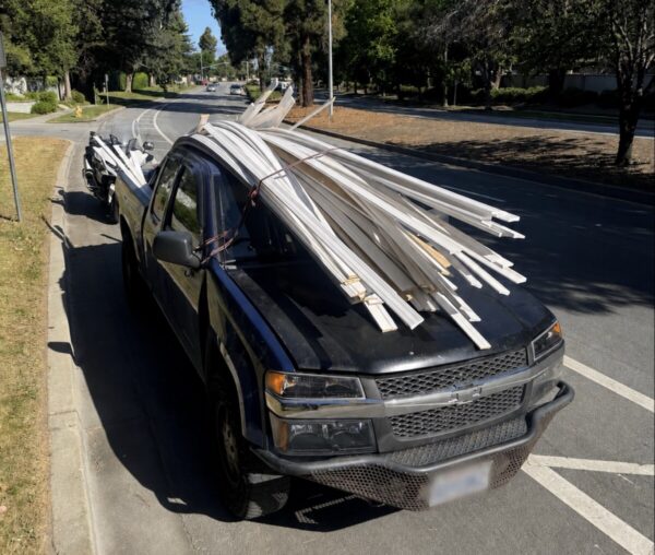 CHP puts the brakes on unlicensed pickup truck driver hauling ‘unsafe load’