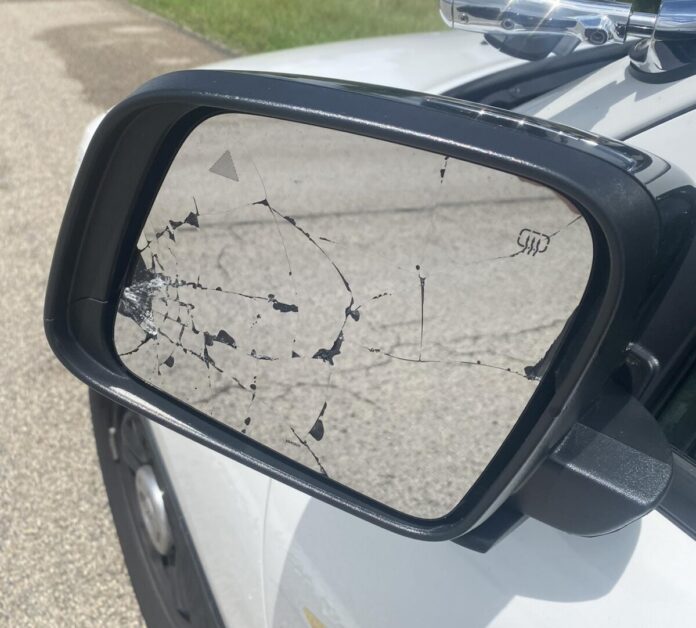 ISP cruiser struck by semi truck