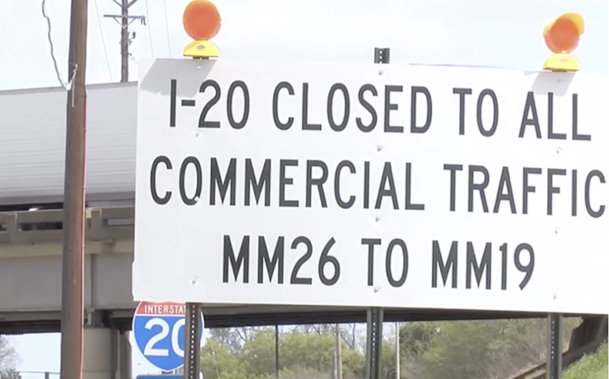 Louisiana lifts I-20 commercial vehicle ban put into place in 2023