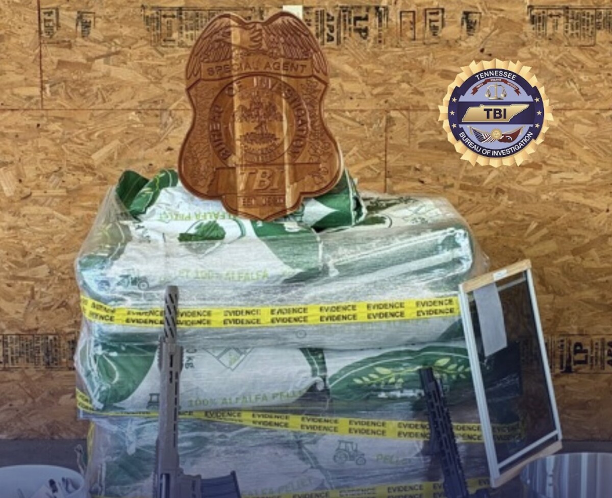Four arrested after 1,500 pounds of meth disguised as Alfalfa pellets seized from semi truck