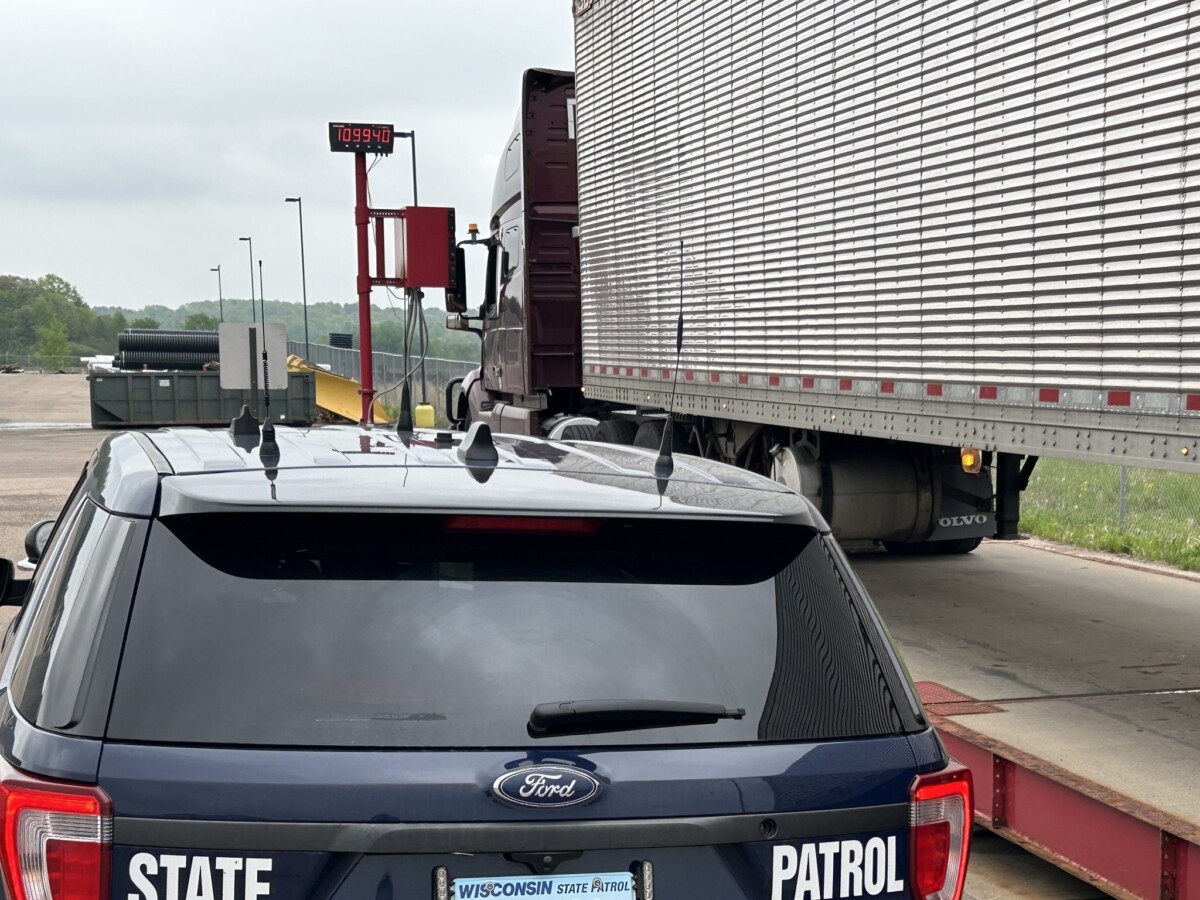 Wisconsin troopers stop semi truck for 30,000 pound weight violation